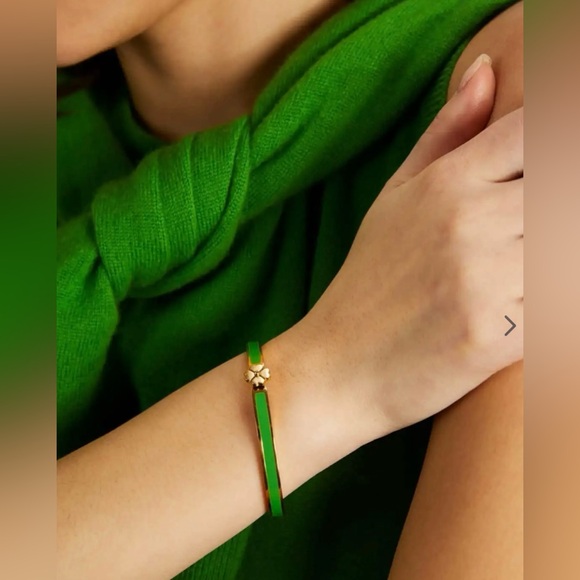 Kate Spade Flower Thin Hinged Bangle - Picture 3 of 6